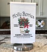 Flour Sack Towels - Holly Berries Farm